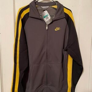 Brand new extra large Nike Gray & Yellow Track Jacket